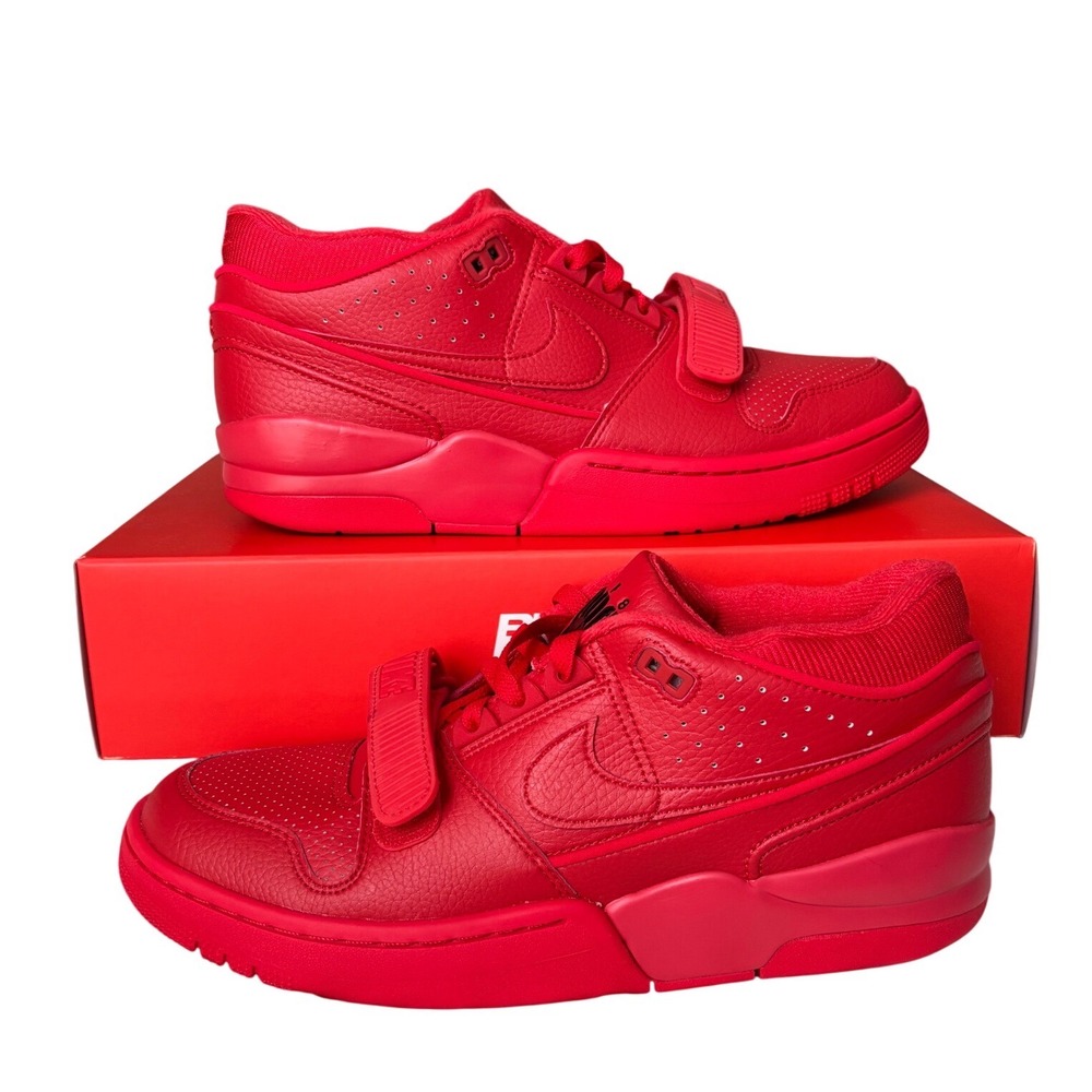 Nike‎ Air Alpha Force 88 Billie Eilish Mens 9.5 Fire Red Leather Sneakers DZ6763
